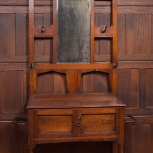 Edwardian Arts And Crafts Oak Hall Stand SAI2042 Antique Furniture