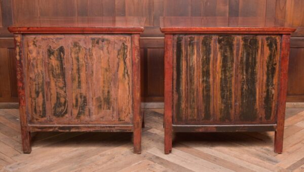 Pair Of Chinese Red Lacquered Side Cabinets SAI2044 Antique Furniture 10