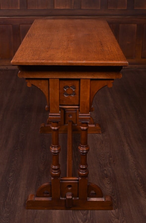 Late 19th Century Oak Gothic Side Table SAI1795 Antique Furniture 8