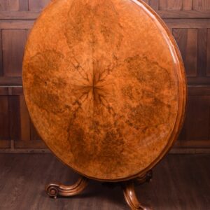 Outstanding Burr Walnut Snap Top Table SAI1817 Antique Furniture