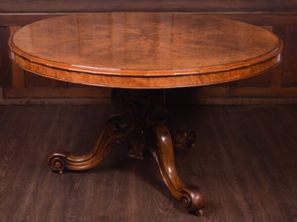 Outstanding Burr Walnut Snap Top Table SAI1817 - Image 4