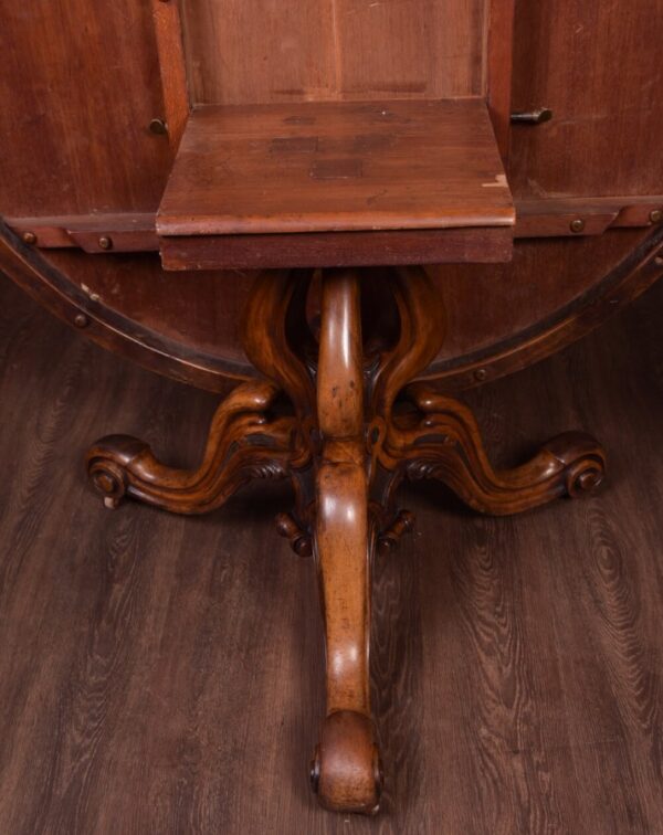 Outstanding Burr Walnut Snap Top Table SAI1817 Antique Furniture 7
