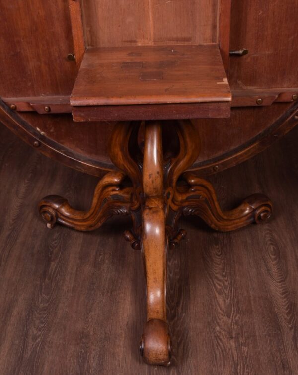 Outstanding Burr Walnut Snap Top Table SAI1817 - Image 5