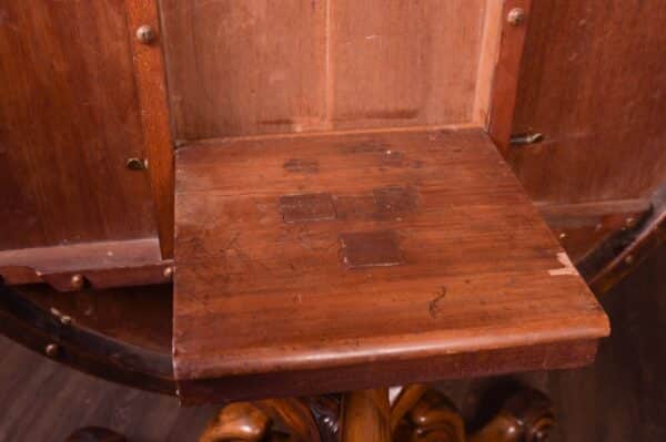 Outstanding Burr Walnut Snap Top Table SAI1817 Antique Furniture 12