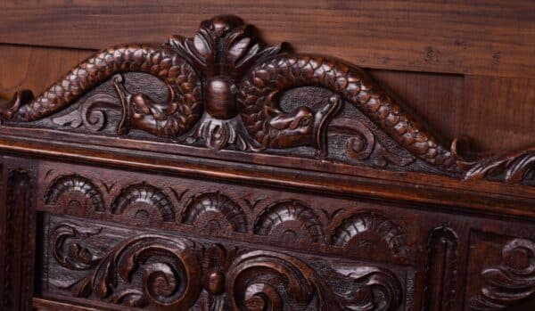 19th Century Carved Oak Arm Chair SAI1847 - Image 3