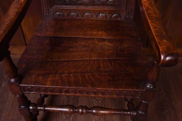 19th Century Carved Oak Arm Chair SAI1847 Antique Furniture 13