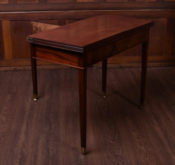 Georgian Mahogany Fold Over Tea Table SAI1850 Antique Furniture 9