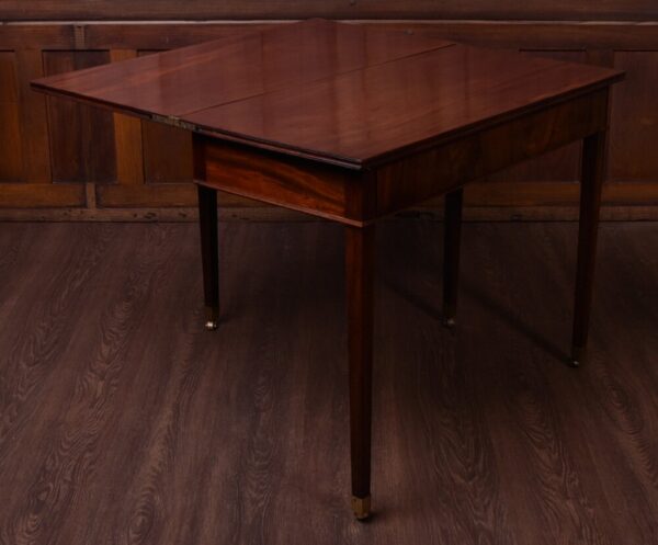 Georgian Mahogany Fold Over Tea Table SAI1850 Antique Furniture 12