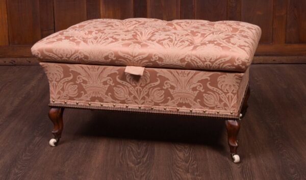 Fantastic Victorian Deep Buttoned Ottoman Stool SAI1862 Antique Furniture 3
