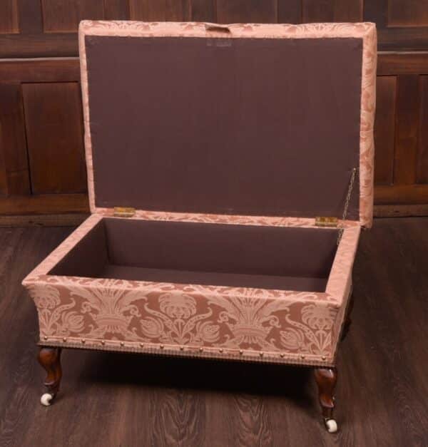 Fantastic Victorian Deep Buttoned Ottoman Stool SAI1862 - Image 6