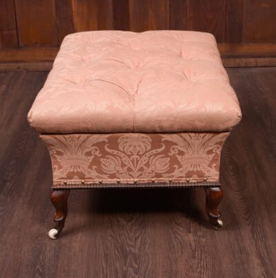Fantastic Victorian Deep Buttoned Ottoman Stool SAI1862 - Image 16