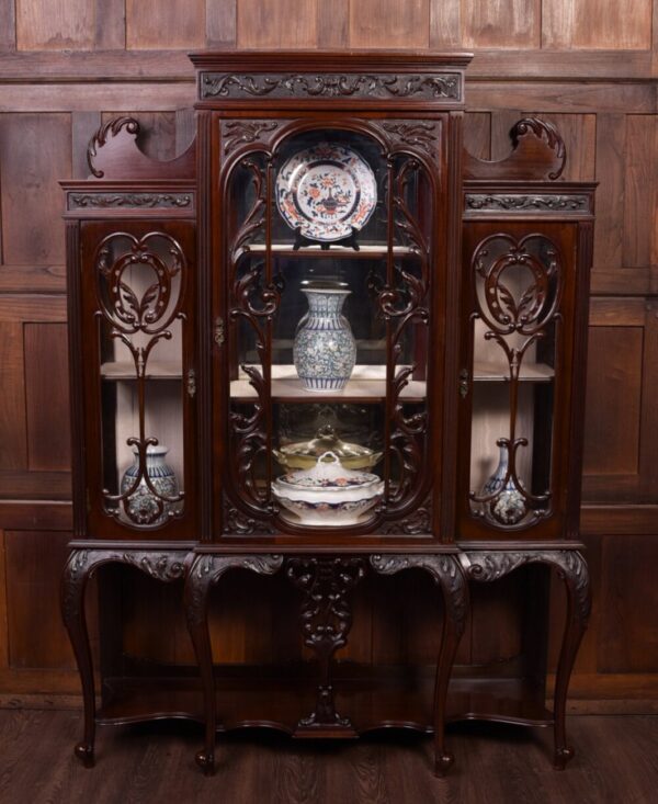 Superb Quality Victorian Mahogany Display Cabinet SAI1857 - Image 12