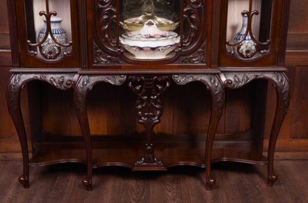 Superb Quality Victorian Mahogany Display Cabinet SAI1857 Antique Furniture 15