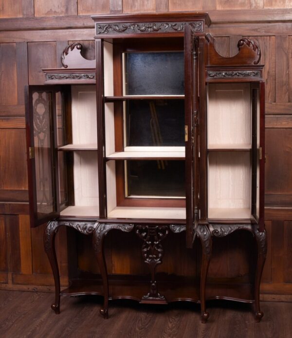 Superb Quality Victorian Mahogany Display Cabinet SAI1857 Antique Furniture 21