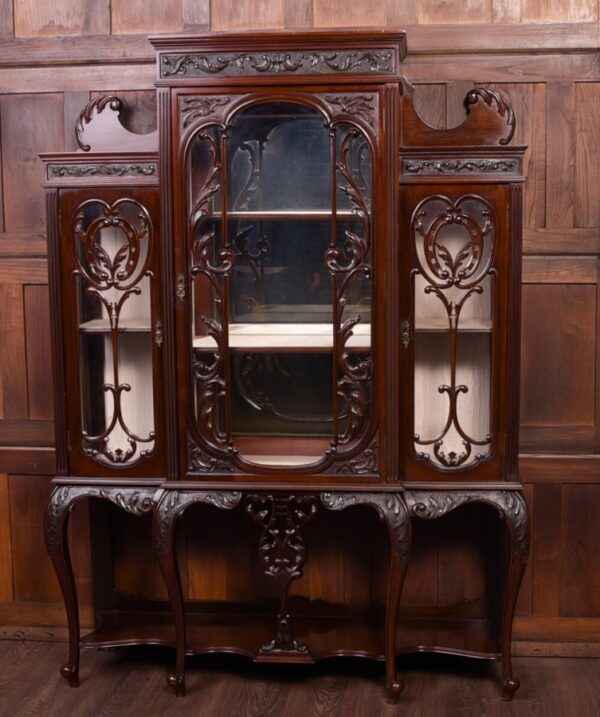 Superb Quality Victorian Mahogany Display Cabinet SAI1857 Antique Furniture 22