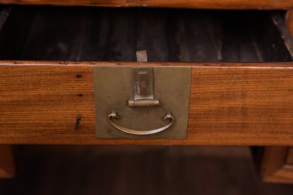 Chinese Elm Wood Knee Hole Desk SAI1870 - Image 8