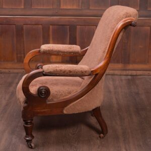Fabulous Shape Victorian Mahogany Arm Chair SAI1 Antique Furniture