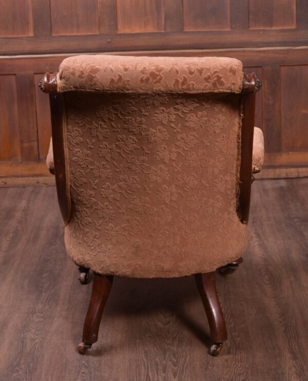 Fabulous Shape Victorian Mahogany Arm Chair SAI1 - Image 4