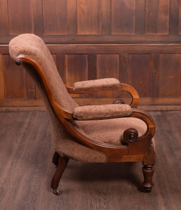 Fabulous Shape Victorian Mahogany Arm Chair SAI1 Antique Furniture 7
