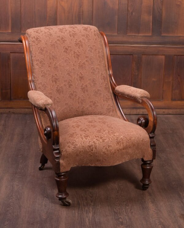 Fabulous Shape Victorian Mahogany Arm Chair SAI1 - Image 6