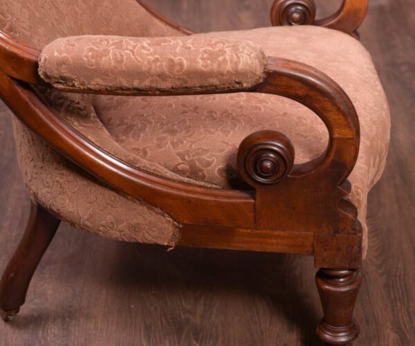 Fabulous Shape Victorian Mahogany Arm Chair SAI1 Antique Furniture 11