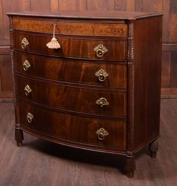 Outstanding Quality Early 19th Century Bow Front Barrel Chest SAI1869 Antique Furniture 8