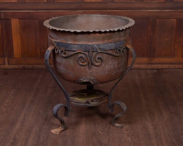 Fantastic 19th Century Large Scottish Copper And And Steel Planter SAI1860