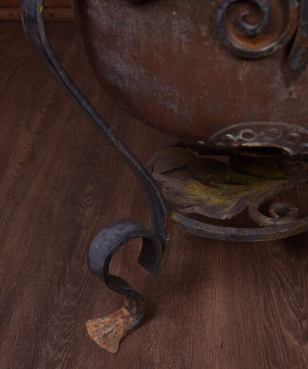 Fantastic 19th Century Large Scottish Copper And And Steel Planter SAI1860 - Image 4