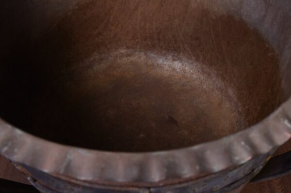 Fantastic 19th Century Large Scottish Copper And And Steel Planter SAI1860 - Image 8