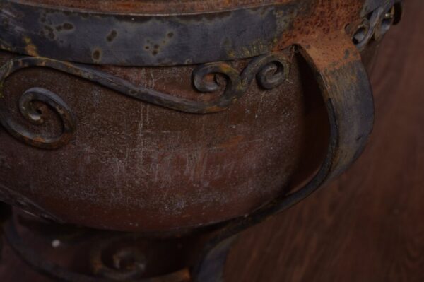 Fantastic 19th Century Large Scottish Copper And And Steel Planter SAI1860 - Image 9