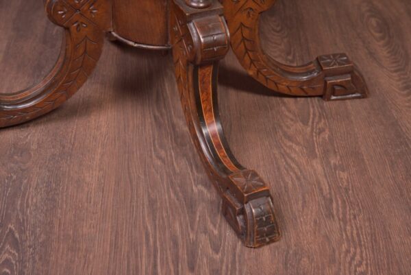 Victorian Inlaid Oval Centre Table SAI1903 - Image 3