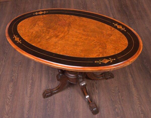 Victorian Inlaid Oval Centre Table SAI1903 Antique Furniture 8