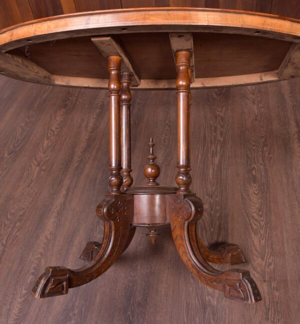 Victorian Inlaid Oval Centre Table SAI1903 - Image 11
