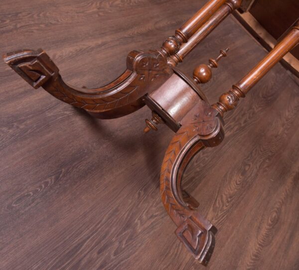 Victorian Inlaid Oval Centre Table SAI1903 - Image 12