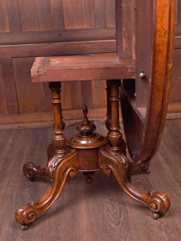 Fabulous Victorian Inlaid Burr Walnut Snap Top Loo Table SAI1905 Antique Furniture 14
