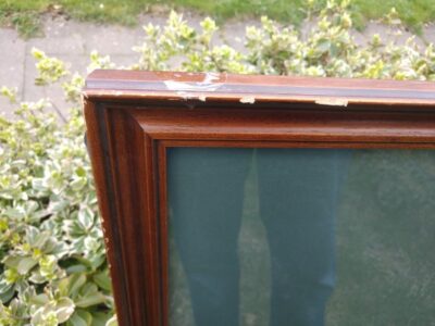 TWO Mid Century Very LARGE Frames Retro for Pop Art or Movie Poster Antique Cabinets 8