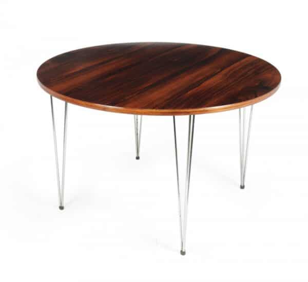 Mid Century Rosewood Dining Table by Hove Mobler - Image 3