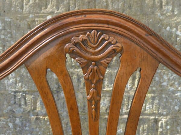 Set of 6 mahogany dining chairs including 2 carvers circa 1880. - Image 5