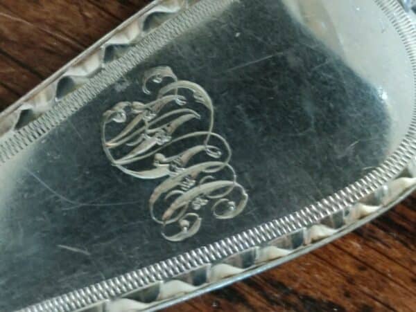 3 beautifully decorated English sterling silver large forks London 1888 - John Aldwickle & Thomas Slater - Image 5