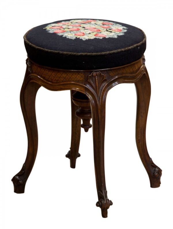 A Rosewood Piano Stool Antique Furniture 3