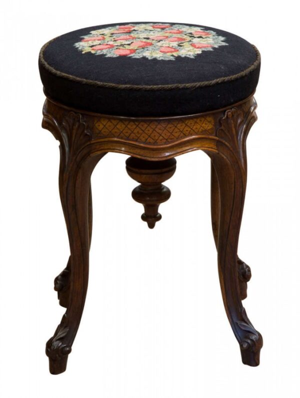 A Rosewood Piano Stool Antique Furniture 4