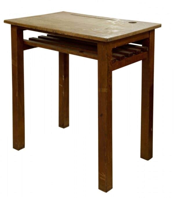 An oak school desk c1930 Antique Furniture 3
