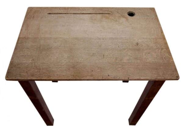 An oak school desk c1930 Antique Furniture 7