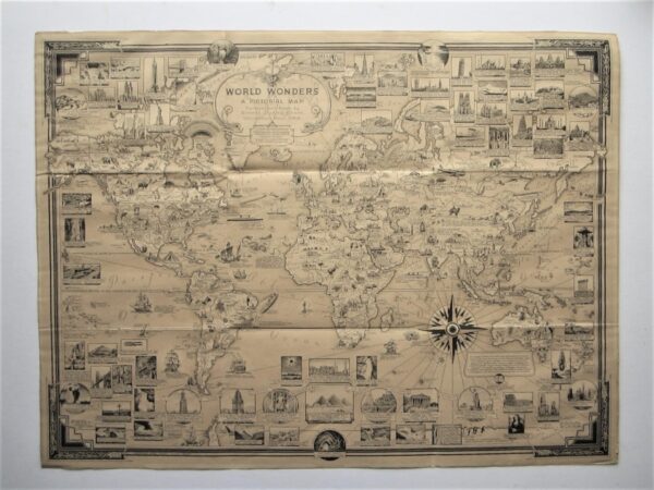 World – Chase – Pictorial map Antique maps, vinatge maps, pictorial maps, world, chase Antique Maps 3