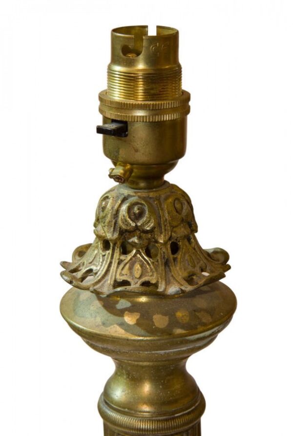 Continental 19thc table lamp - Image 4