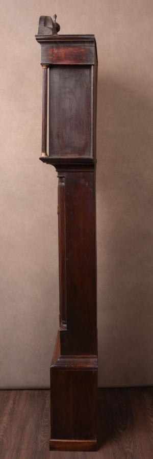 Neat Proportioned Scottish Oak Longcase Clock By Alex MacFarlane Of Perth SAI1588 Antique Furniture 4