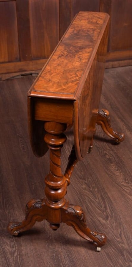 Victorian Burr Walnut Sutherland Table SAI1837 Antique Furniture 4