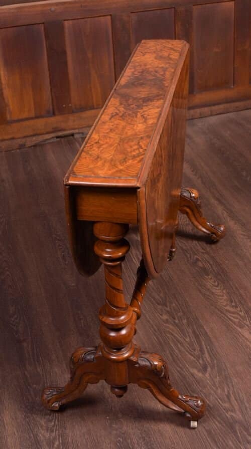 Victorian Burr Walnut Sutherland Table SAI1837 Antique Furniture 5