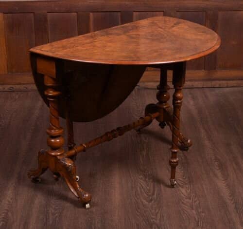 Victorian Burr Walnut Sutherland Table SAI1837 Antique Furniture 6