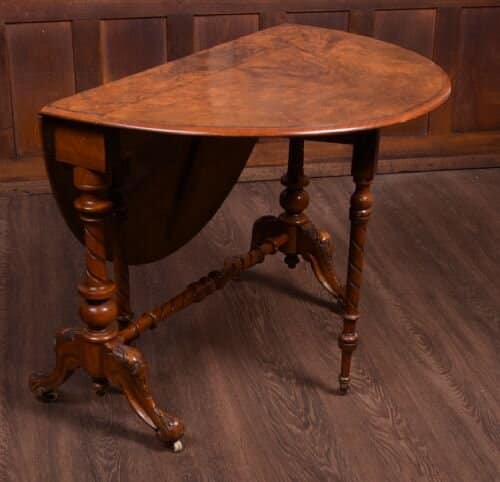 Victorian Burr Walnut Sutherland Table SAI1837 Antique Furniture 7